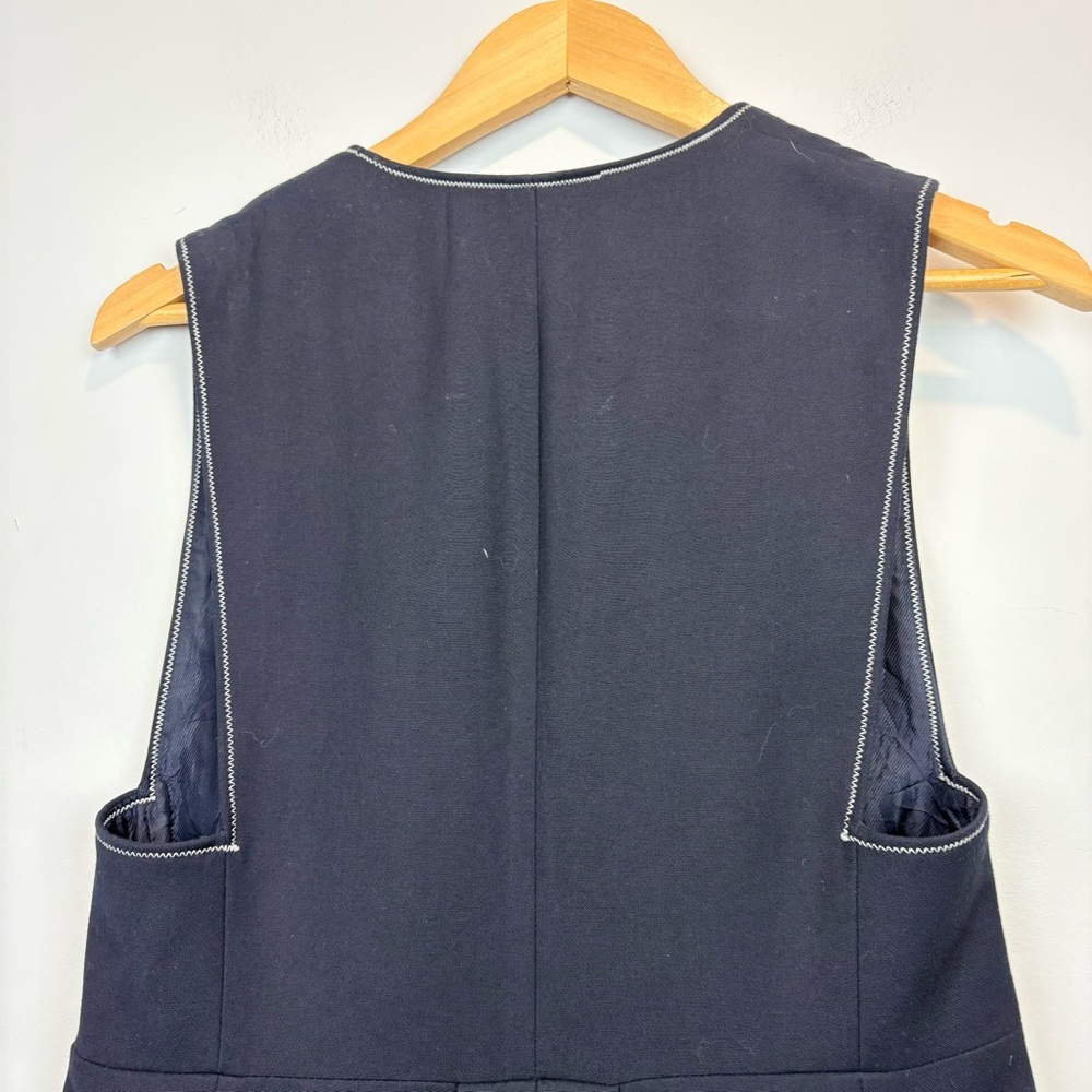 Zara Vest with navy with White Piping - Picture 8 of 13